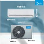 Midea 2026 Model 1.5 Ton 5 Star Split Inverter Convertible 6-in-1 with Auto Intelligence